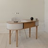 Audacious Desk Oak/Sterling