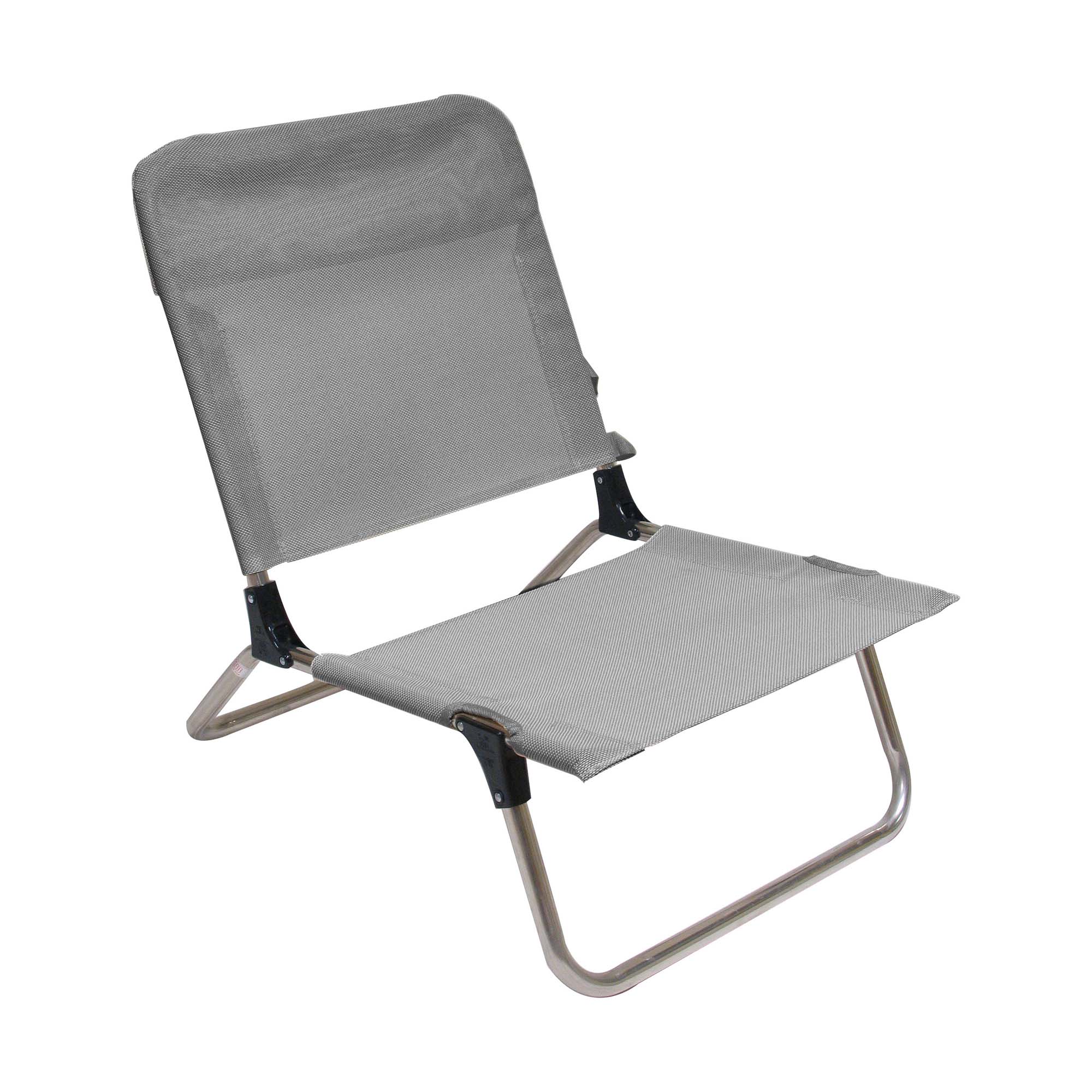 Quick deck chair grey aluminium/textilene