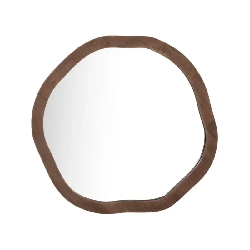 Mirai small 92x88x3 cm Glass & Walnoot Wood Brown