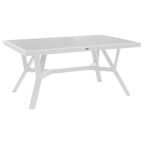 Samvaro table  90x140 cm includes glass plate White 