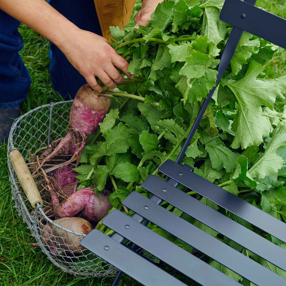 Bistro 2-seater ottoman Deep blue