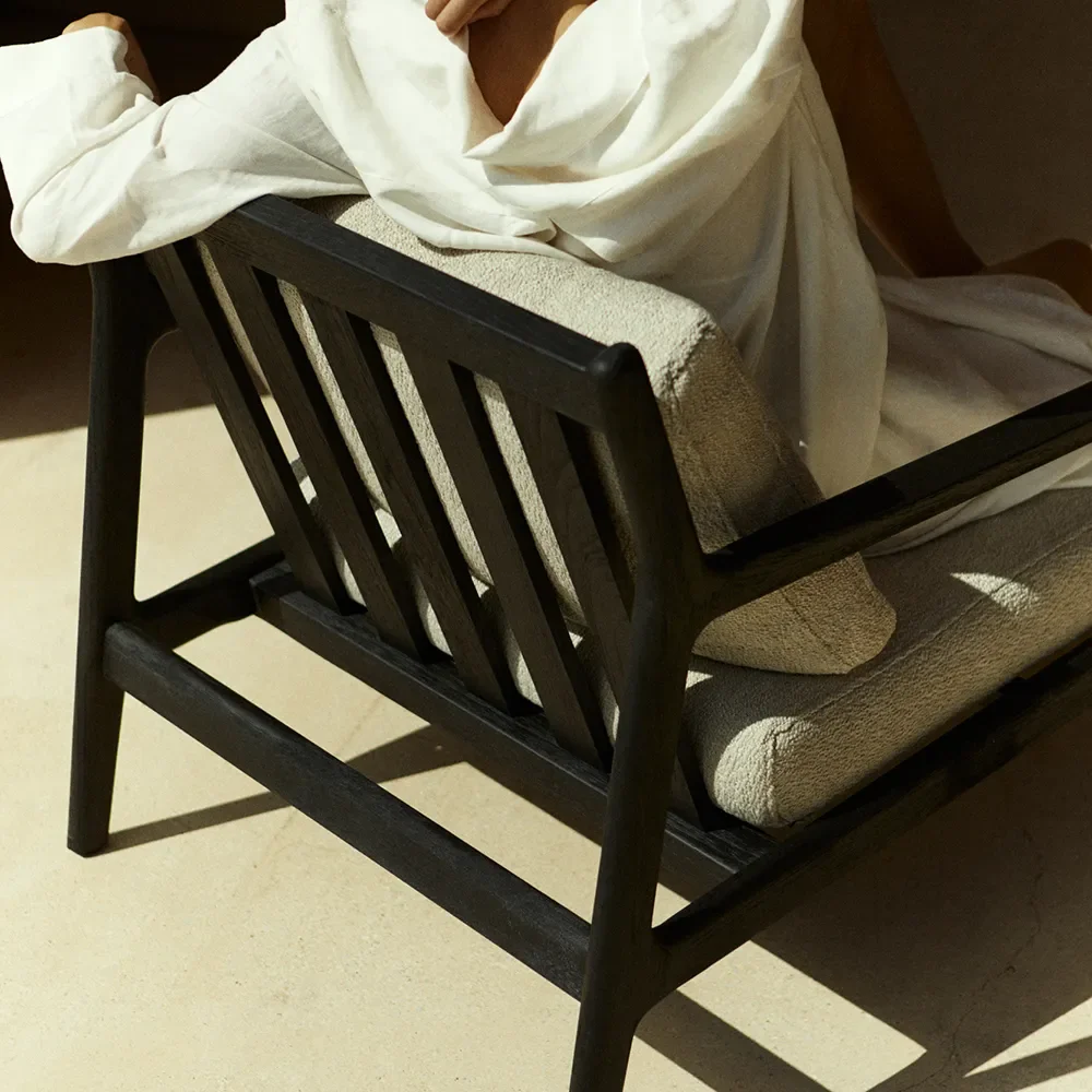 Jack Lounge Chair Black/Off White 