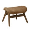 A Conversation Piece Ottoman Footstool Dark Oak/Sugar Brown