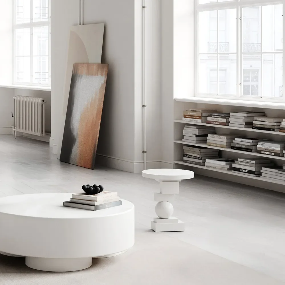 Artist Side Table - Bone White