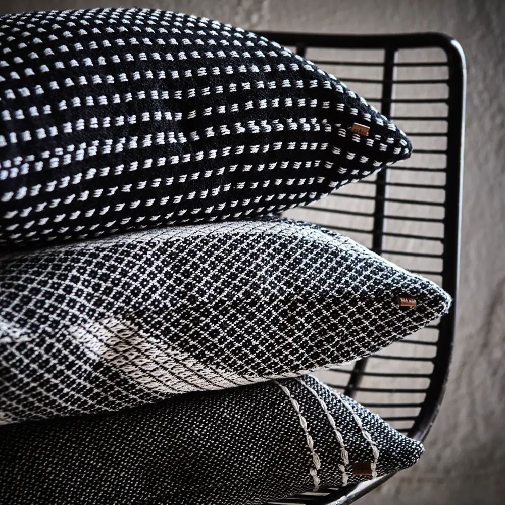 ANNA cushion cover black/white 50x50 cm