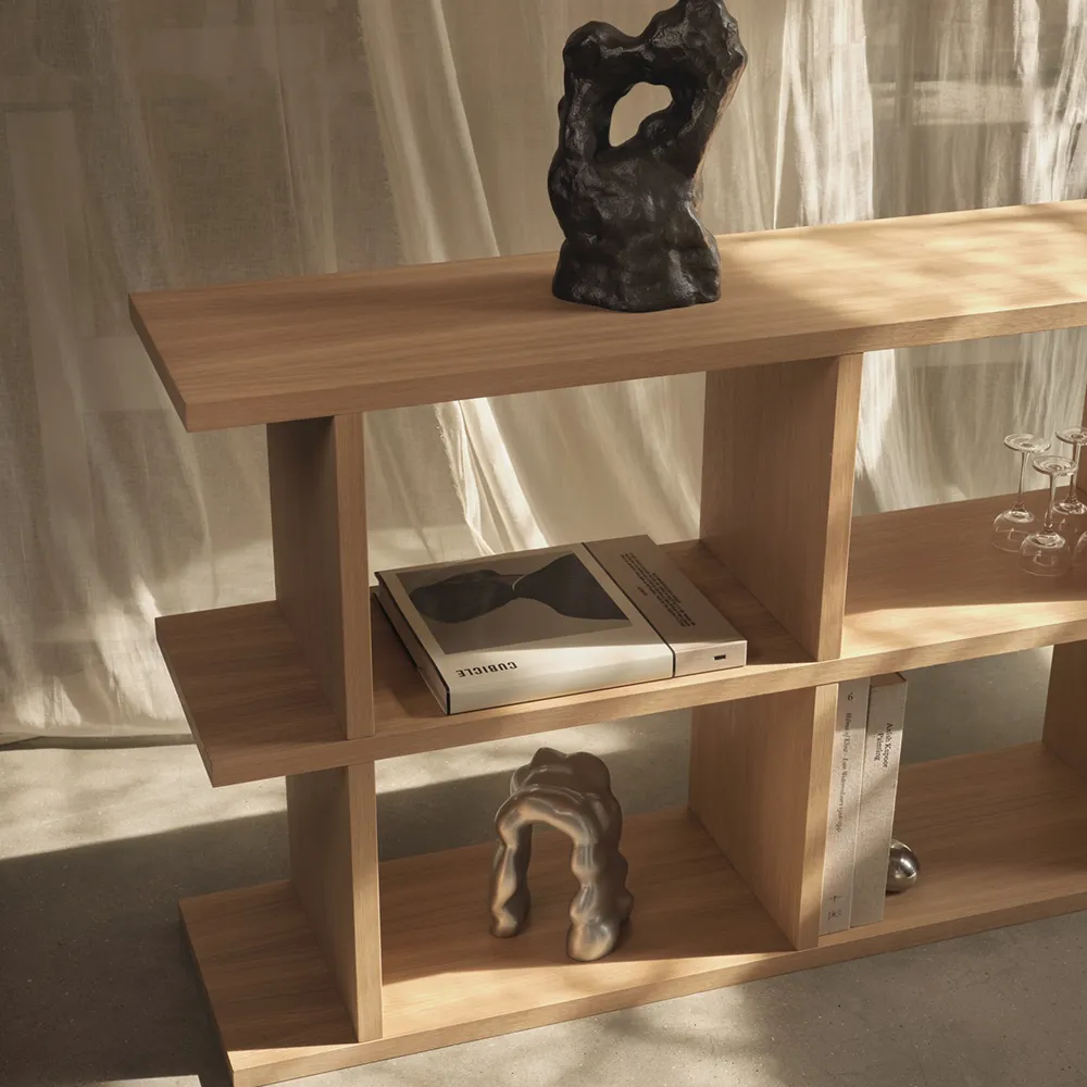 Kona Bookcase 3x2 - Natural oak
