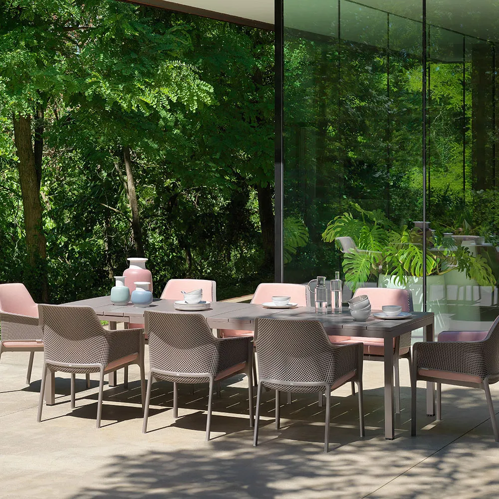 Rio Dining table 210/280x100cm Tortora