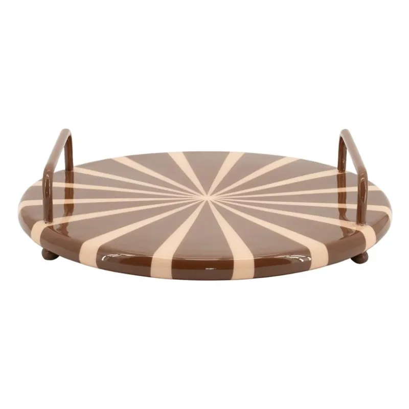 Toffy Tray 40x40x10 cm Iron Brown