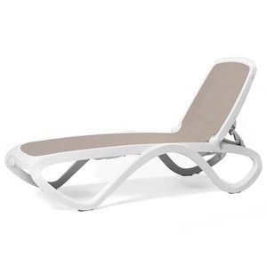 Omega sunlounger White Tortora