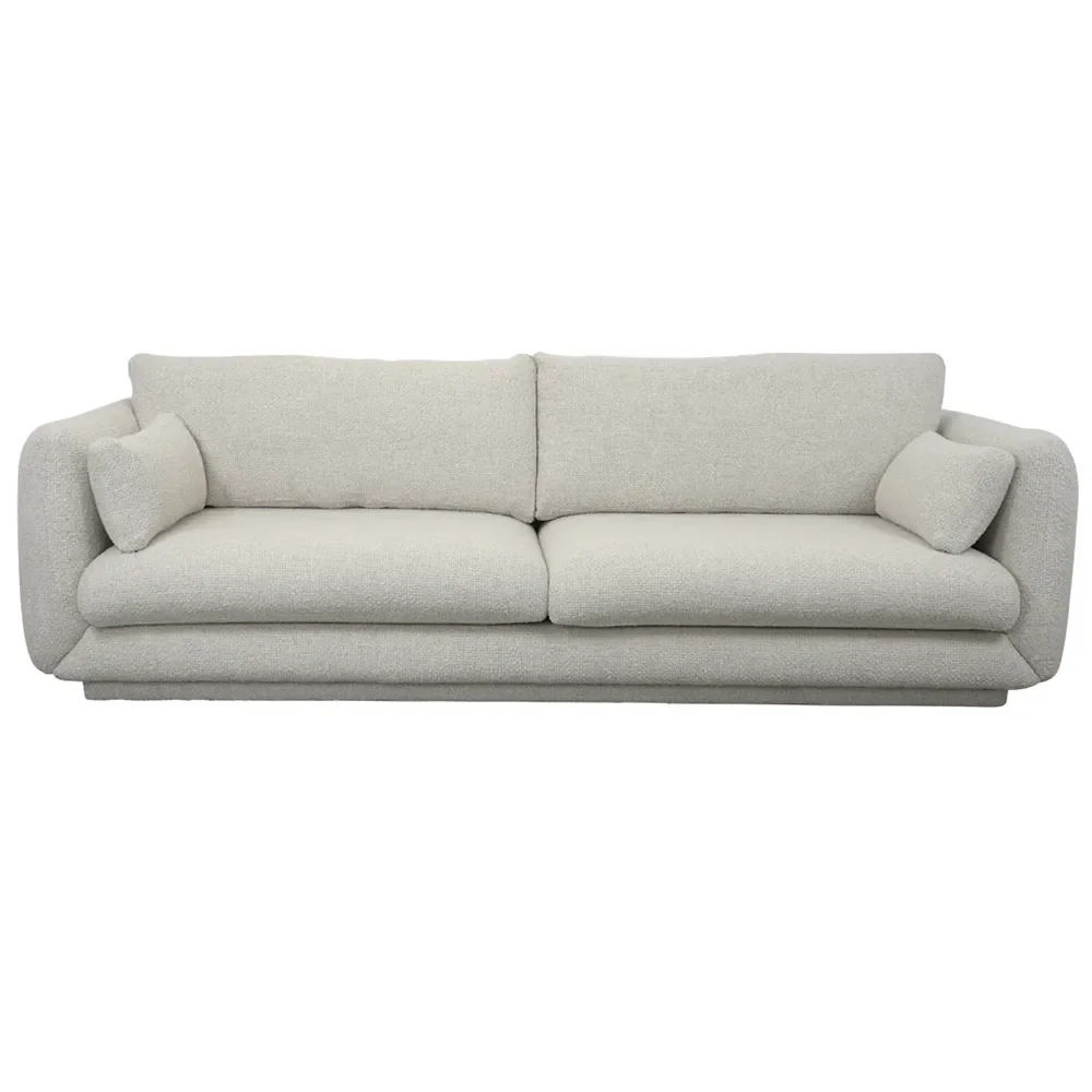 Bloom 3-seater sofa w/plinth Sand
