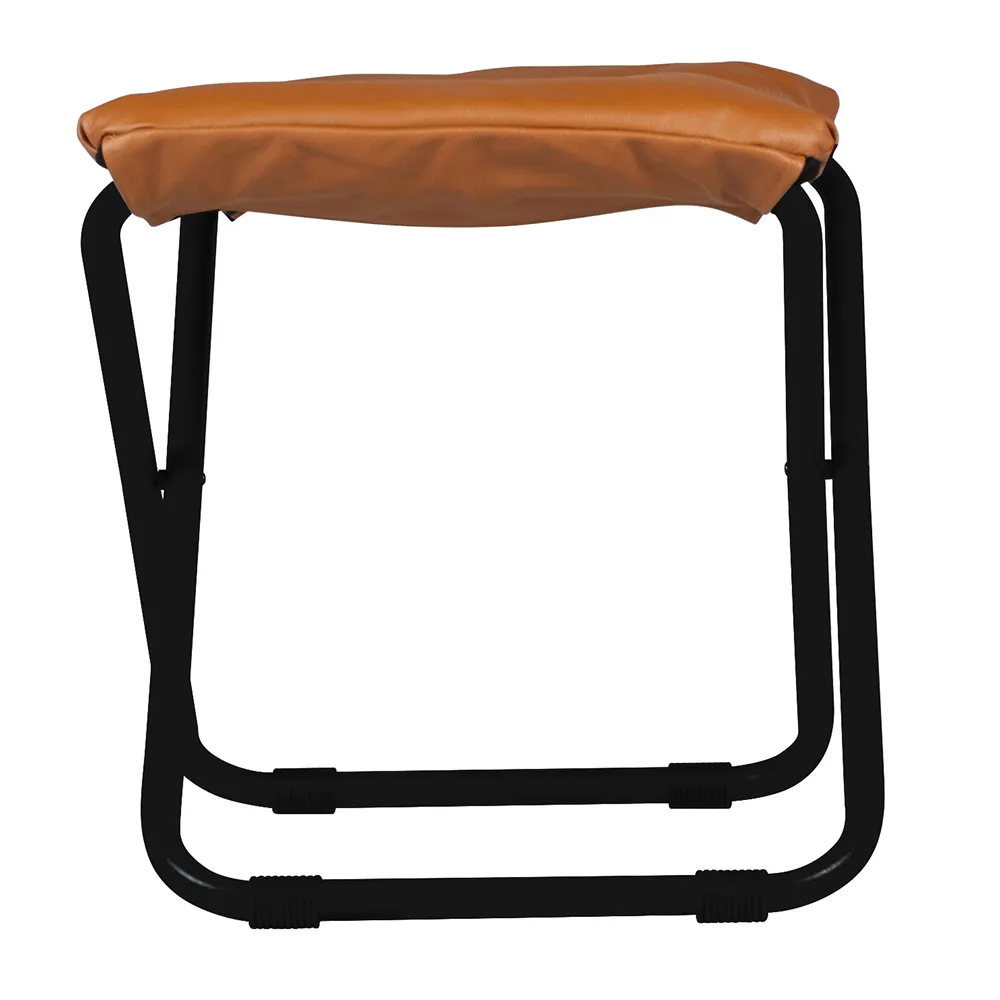 Chico footstool cognac leather