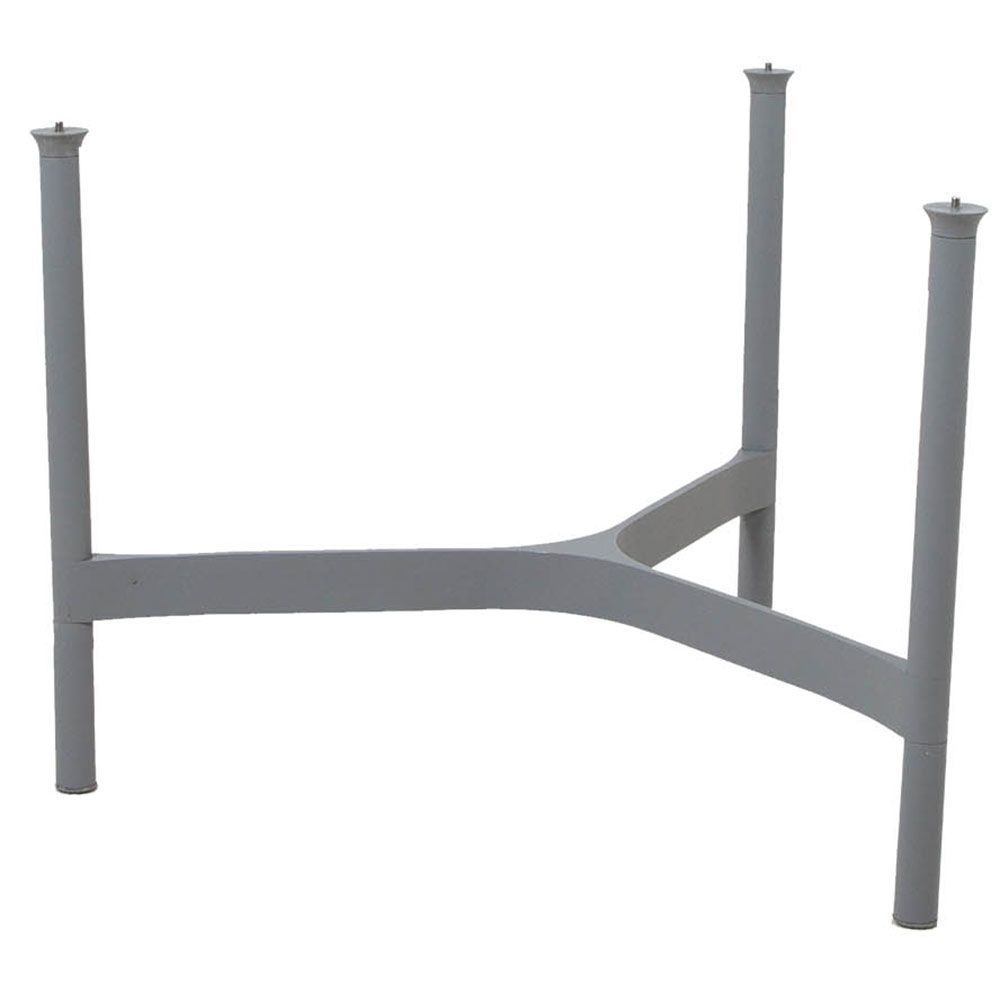 Twist Coffee table base Medium Light Grey Alu.