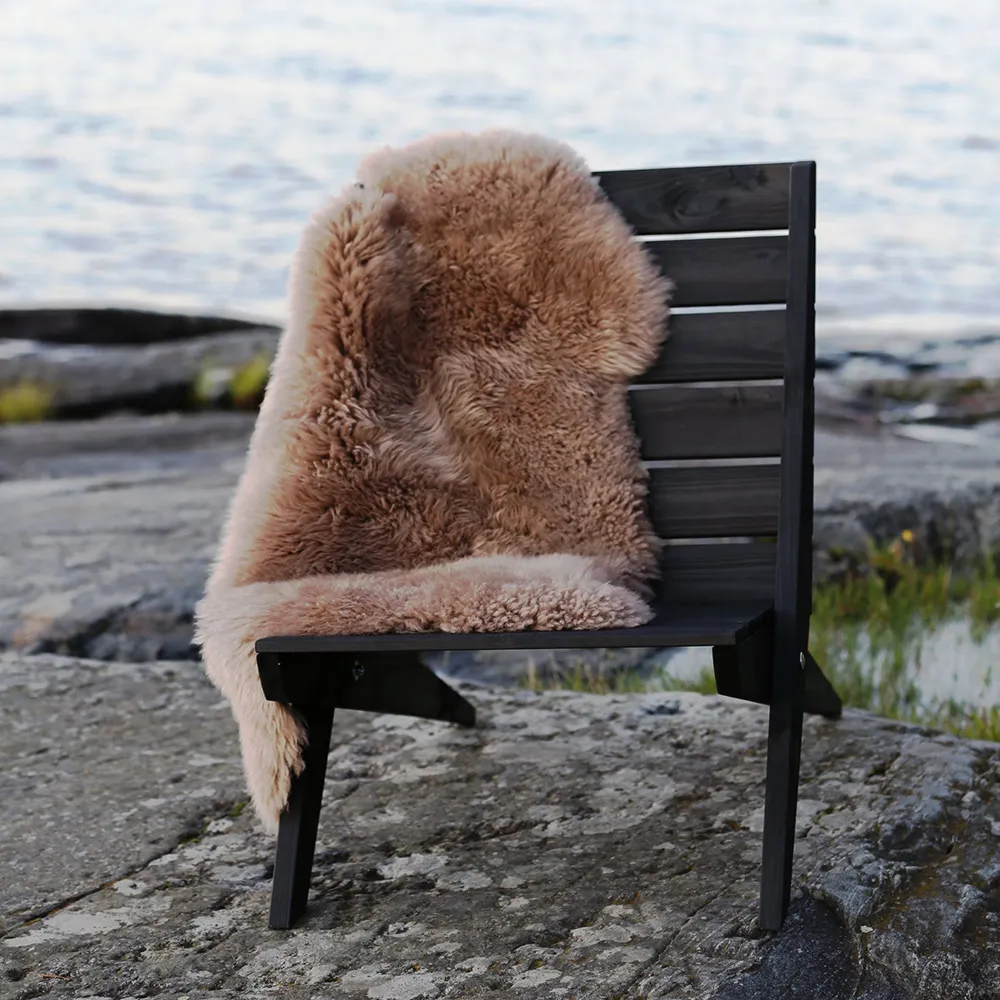 Granny chair Pine black oiled