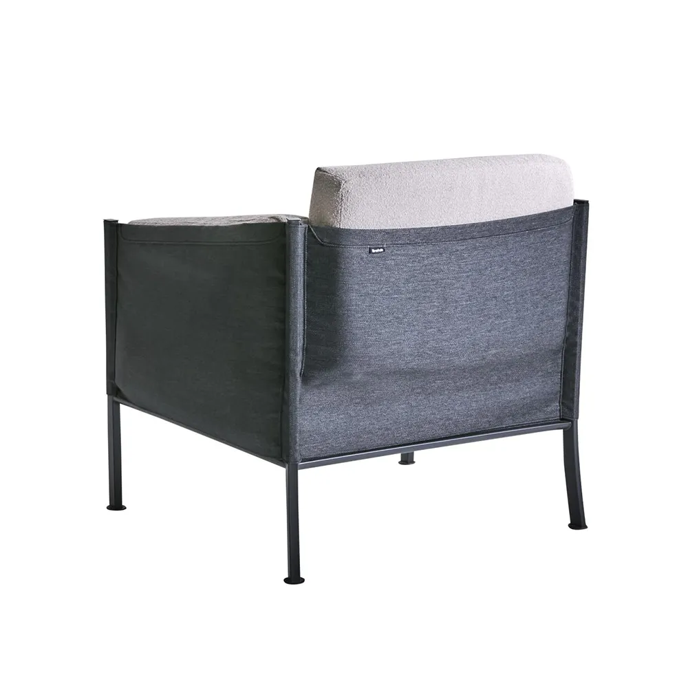 DELUX Armchair - Teddy Beige/Black