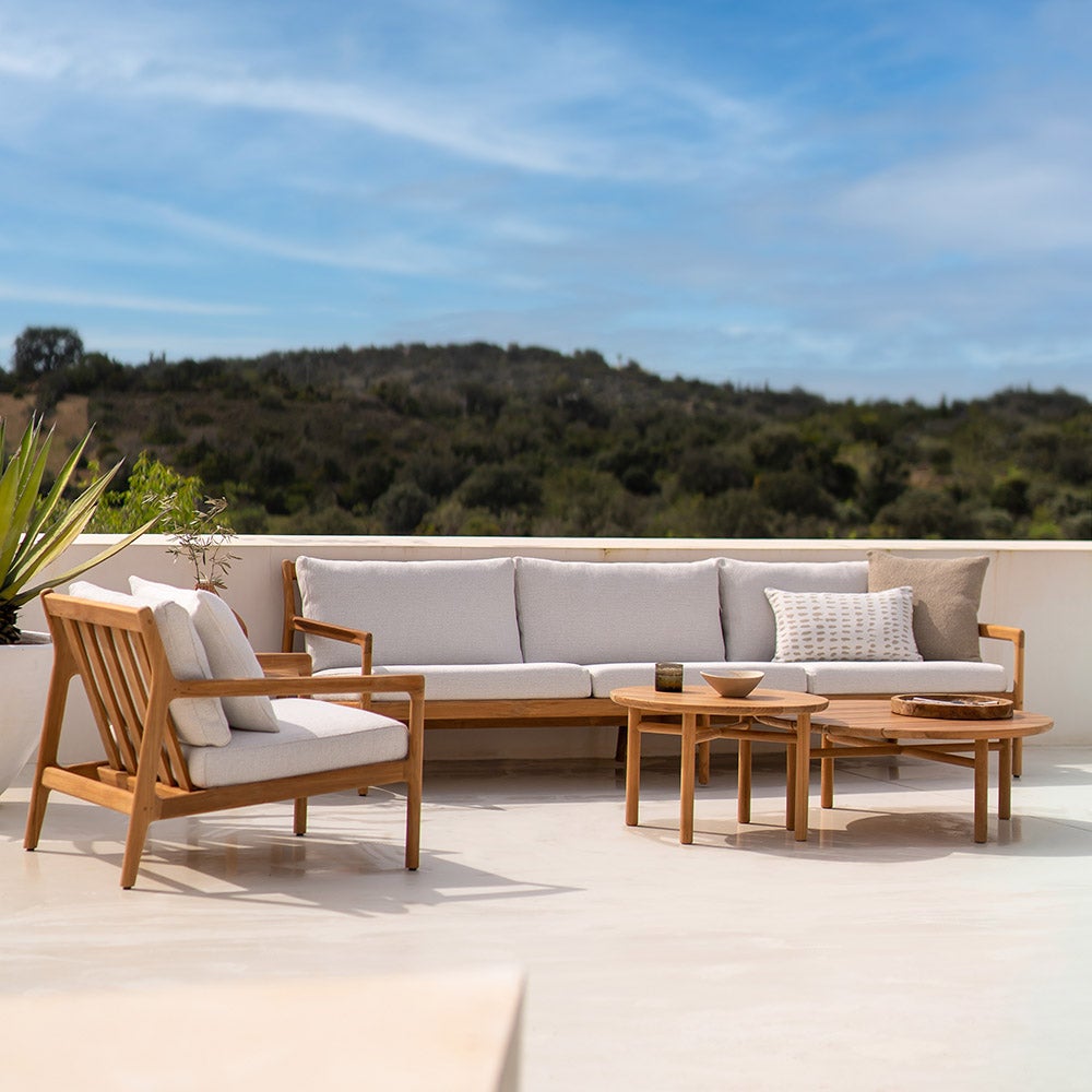 Jack Lounge Chair Teak/Off White