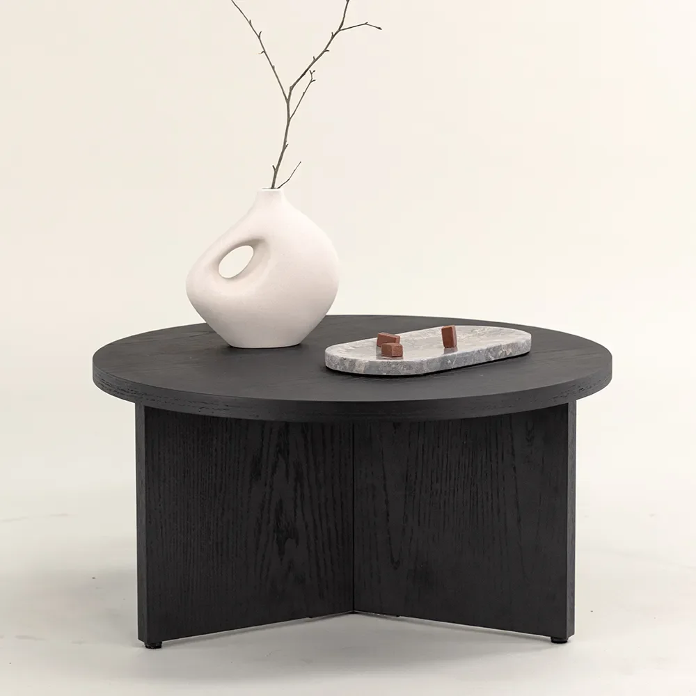 Saltö Coffee table Ø85 cm Black
