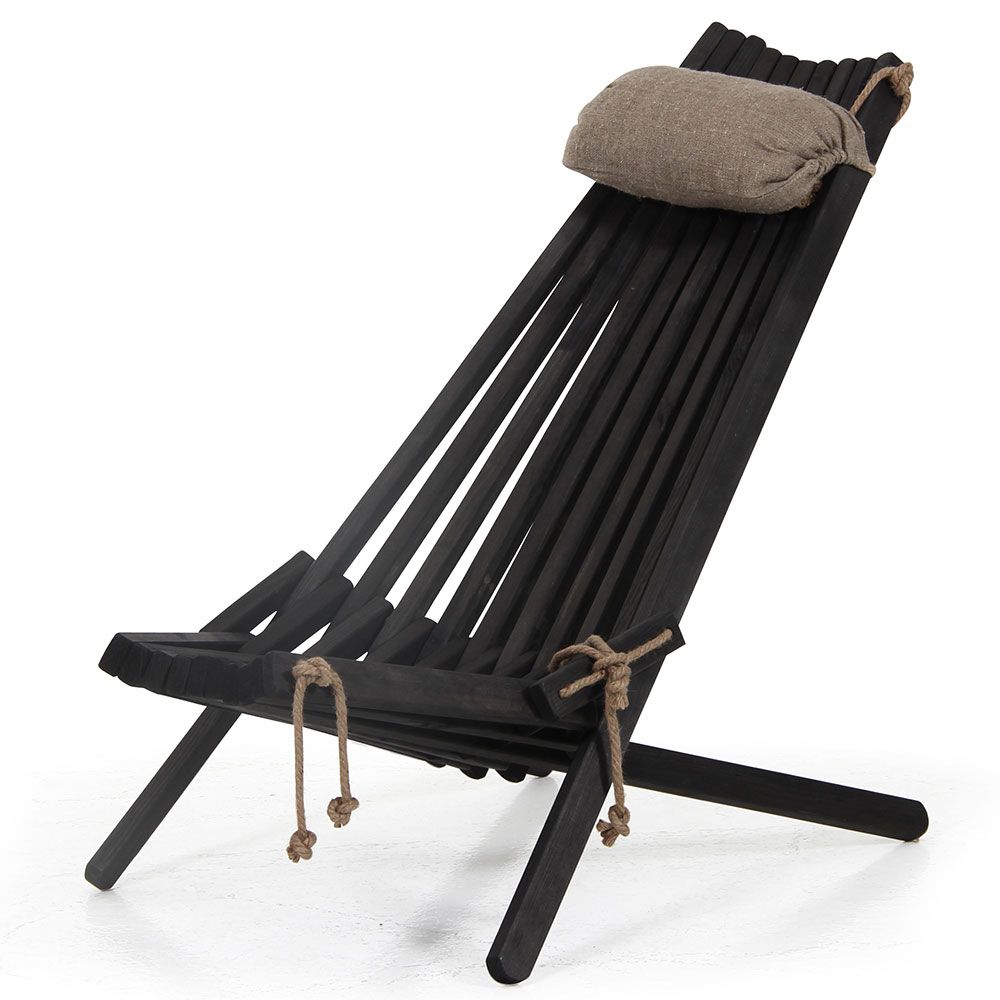 Ribbon recliner black