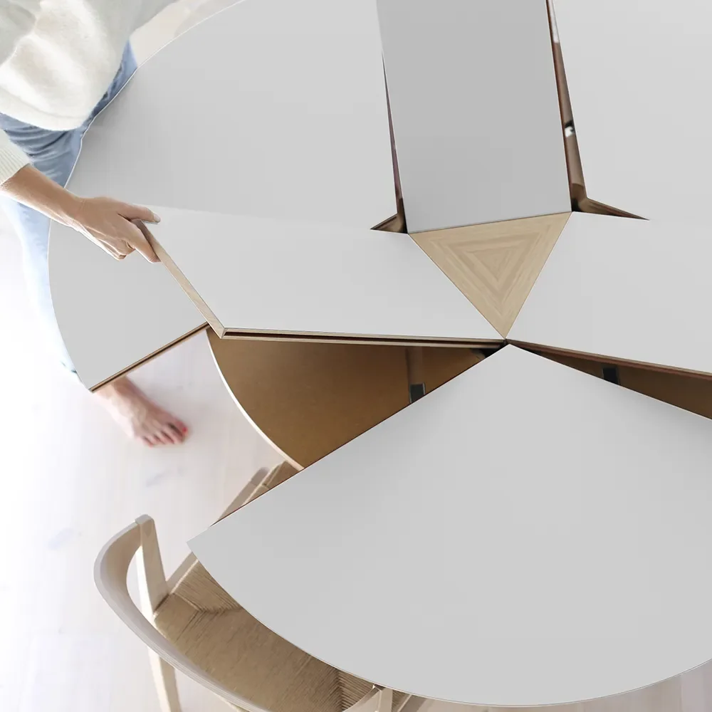 Sm33 Table Oak White Oil/White Nano Laminate