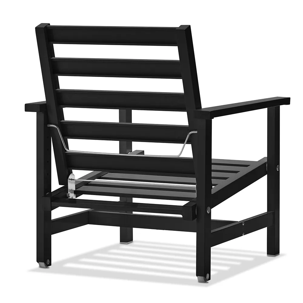 Armchair Black Aluminium