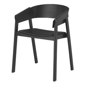 Cover armchair - Refine Leather Black Black