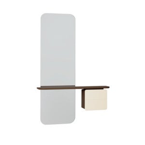 One More Look Mirror Dark oak/Pearl White