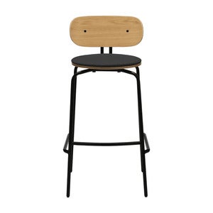 Curious Bar Stool Oak/Black Shadow