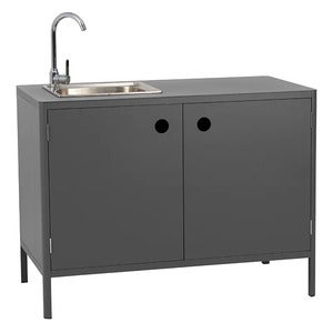 Kelia outdoor kitchen   with sink and tap anthracite Antracit