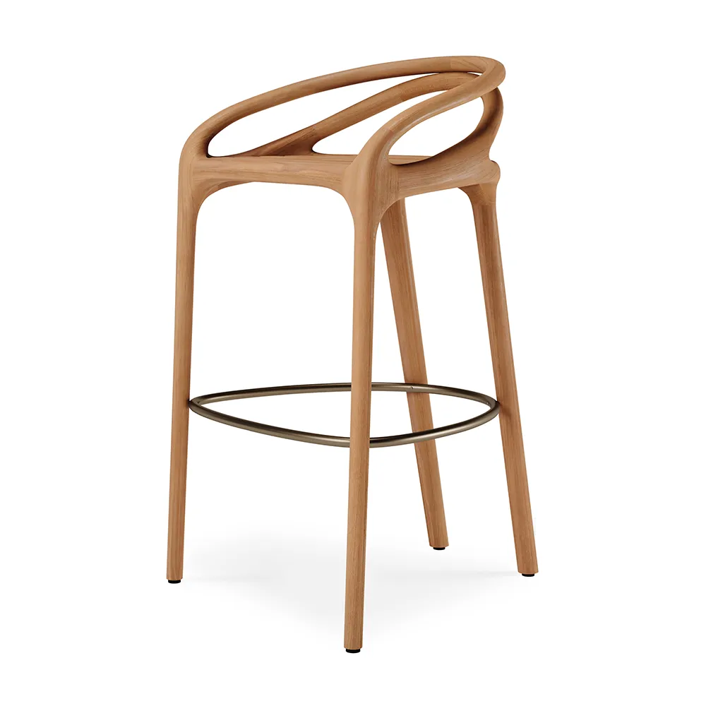 Aleta bar stool teak