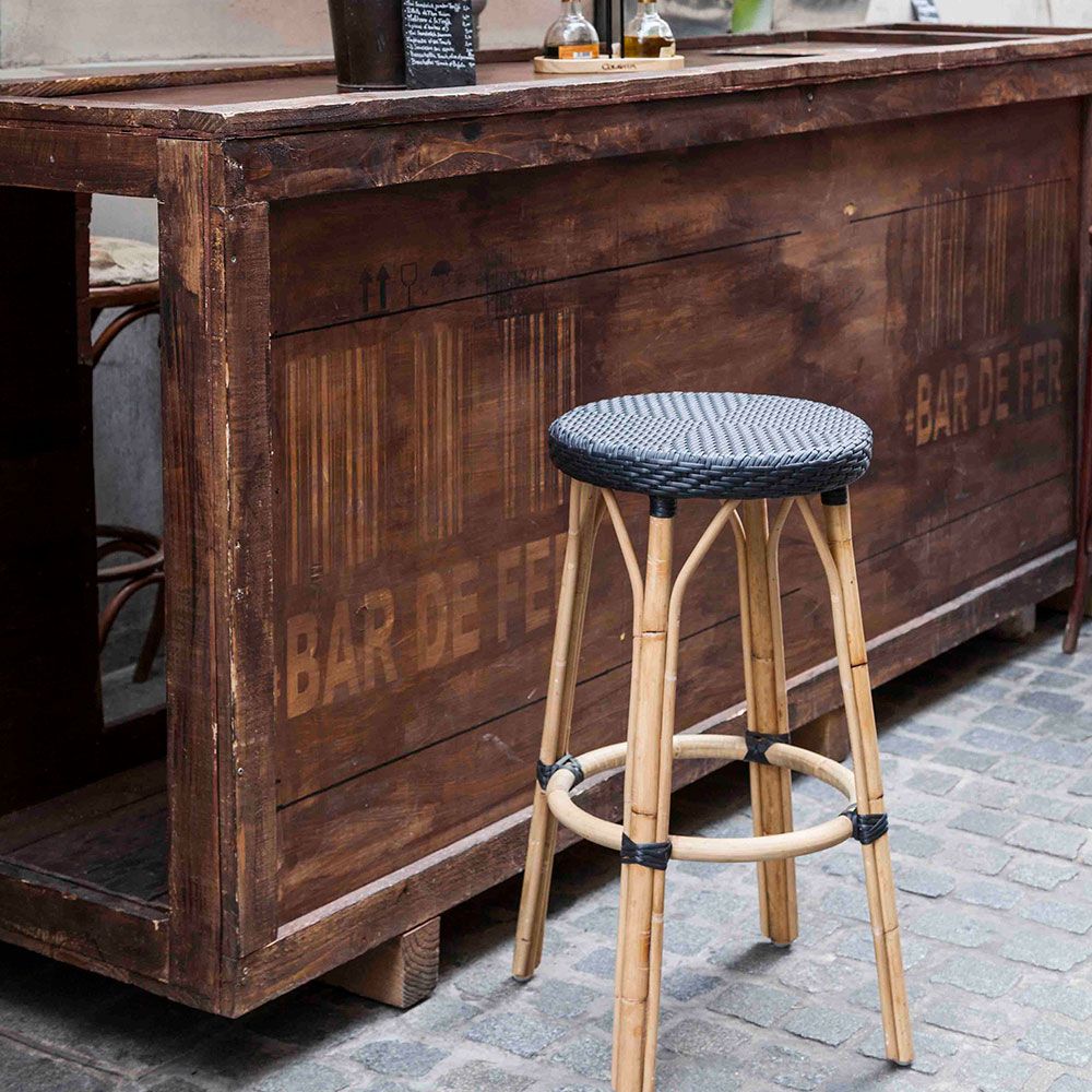 Simone Barstool High Black