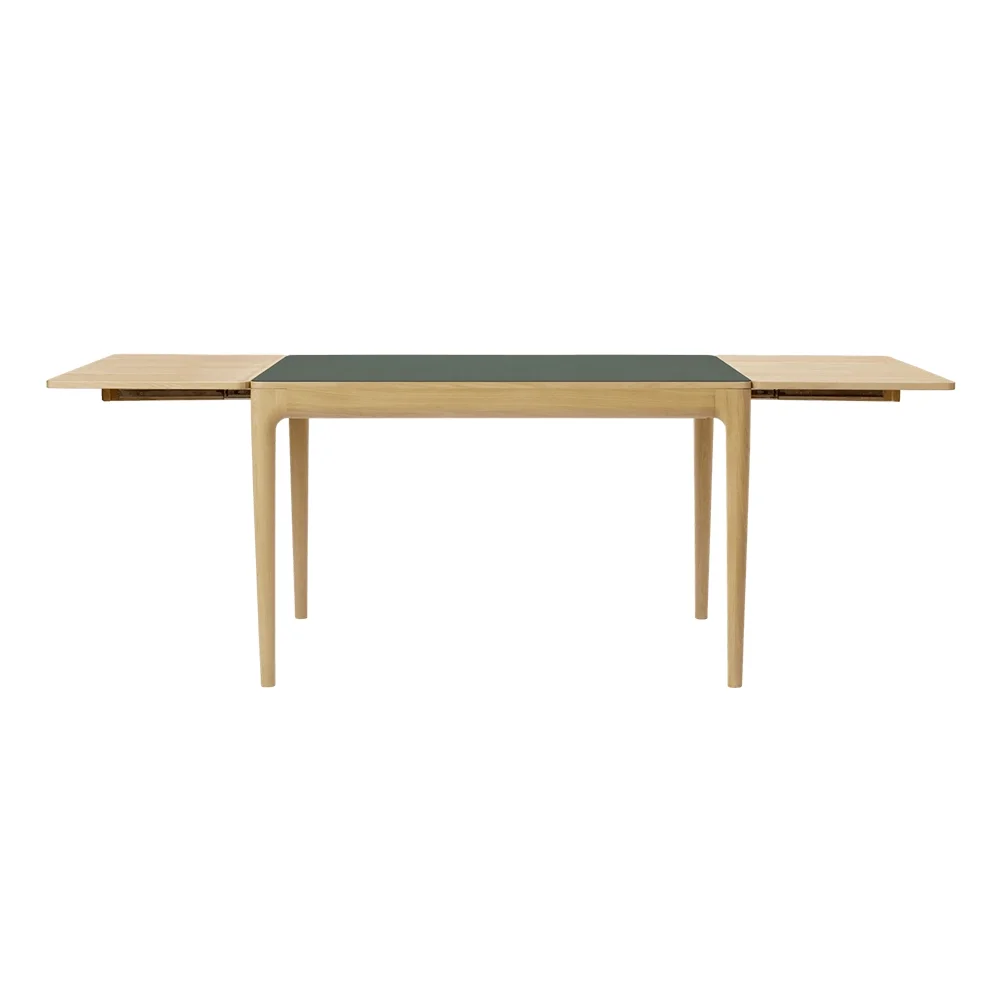 Heart'n'Soul Dining Table 120/220x90x75 Oak/Moss Green