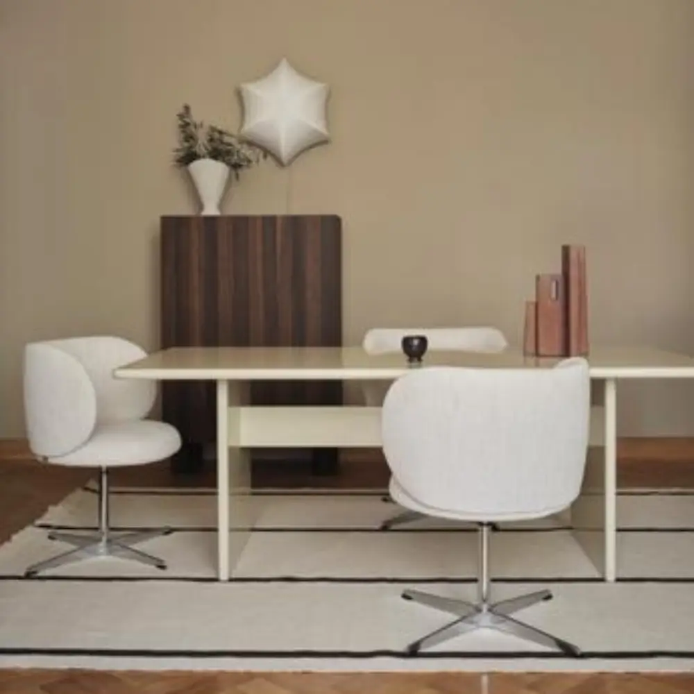 Calm Kelim Mat 200x300 cm - Off-white/Coffee