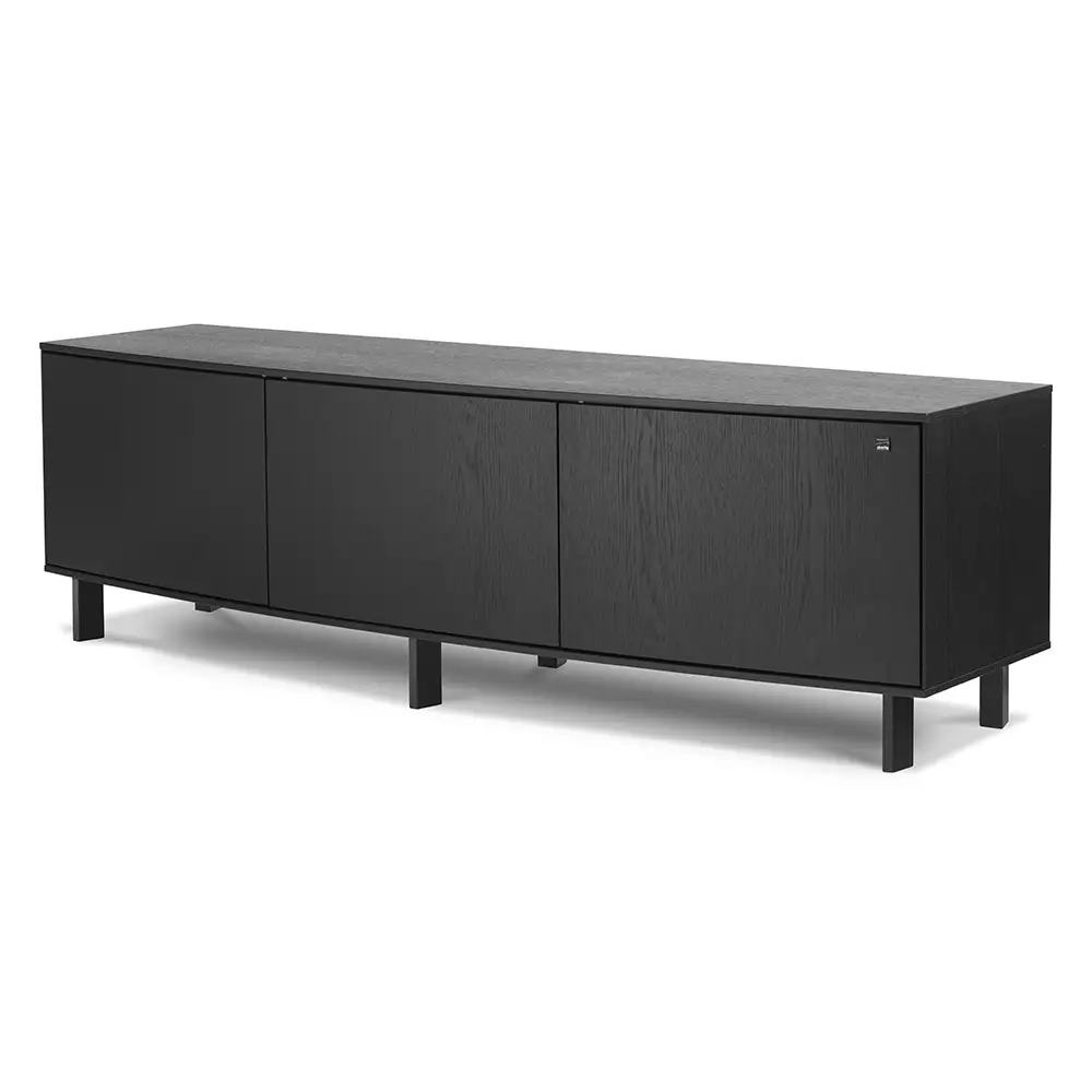 SM411 Media bench Black Oak