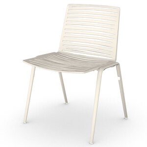 Zebra dining chair Creamy White