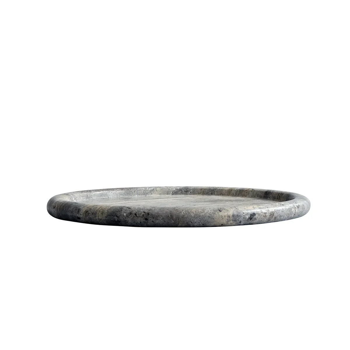 Decorative Tray in Travertine Enkei Maxi Ø 40 cm