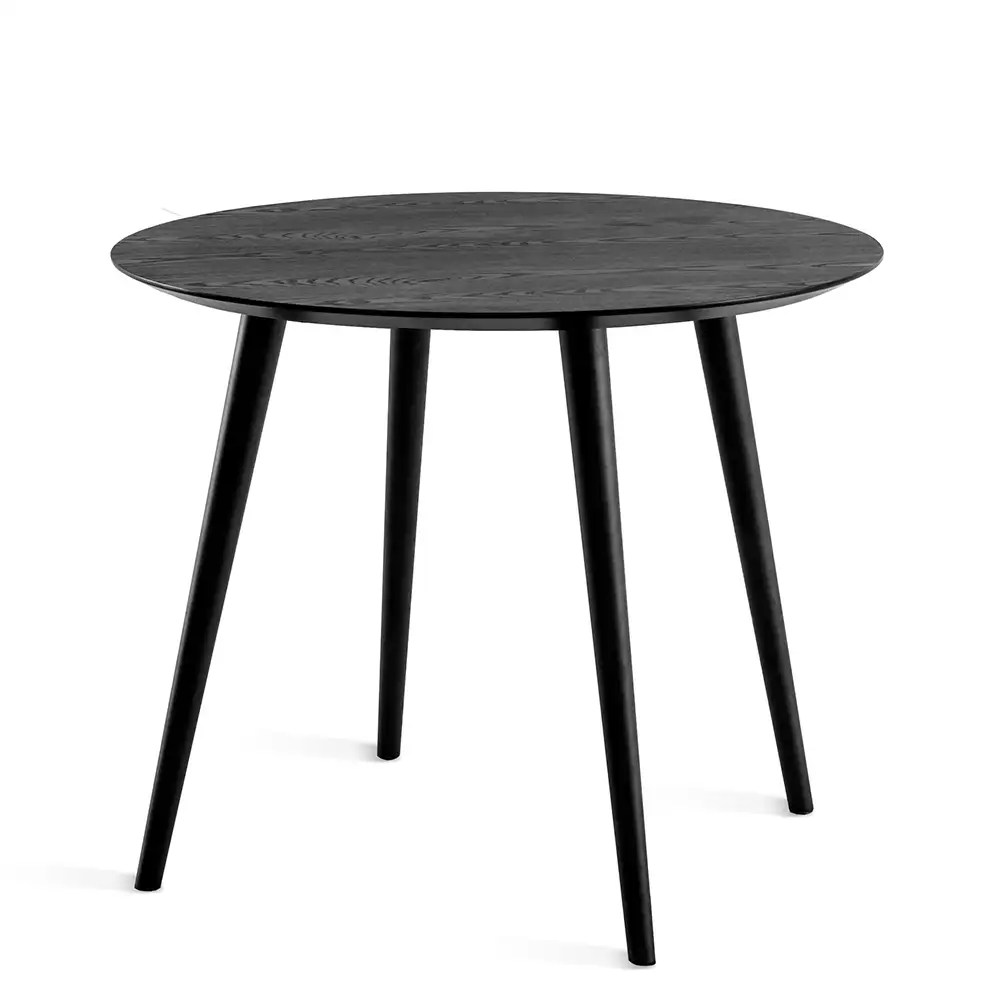 Miles Dining table 80 cm black stained ash