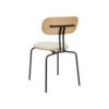 Curious Dining Chair Oak/Black Metal Teddy White