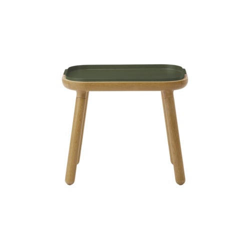 Paff Side Table Oak/Olive Green