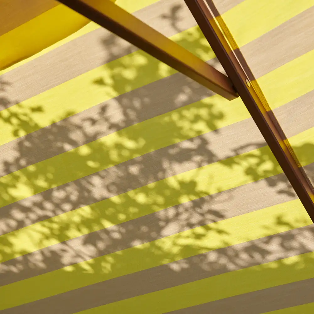 Messina Parasol Ø300 Lemon/Sand Stripe 