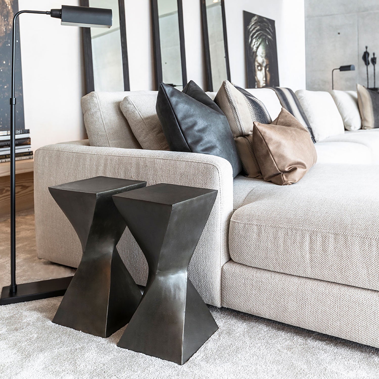 FILATO side/stool lead antique 