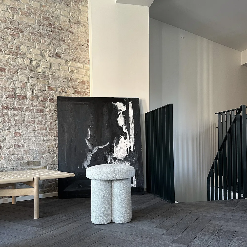 Big Foot Stool - Off White