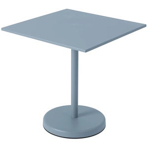 Linear Steel Café Table 70x70 cm Pale Blue 