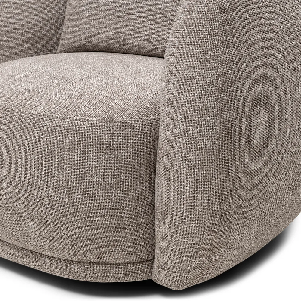 Swivel Chair Leonardo Bright Taupe