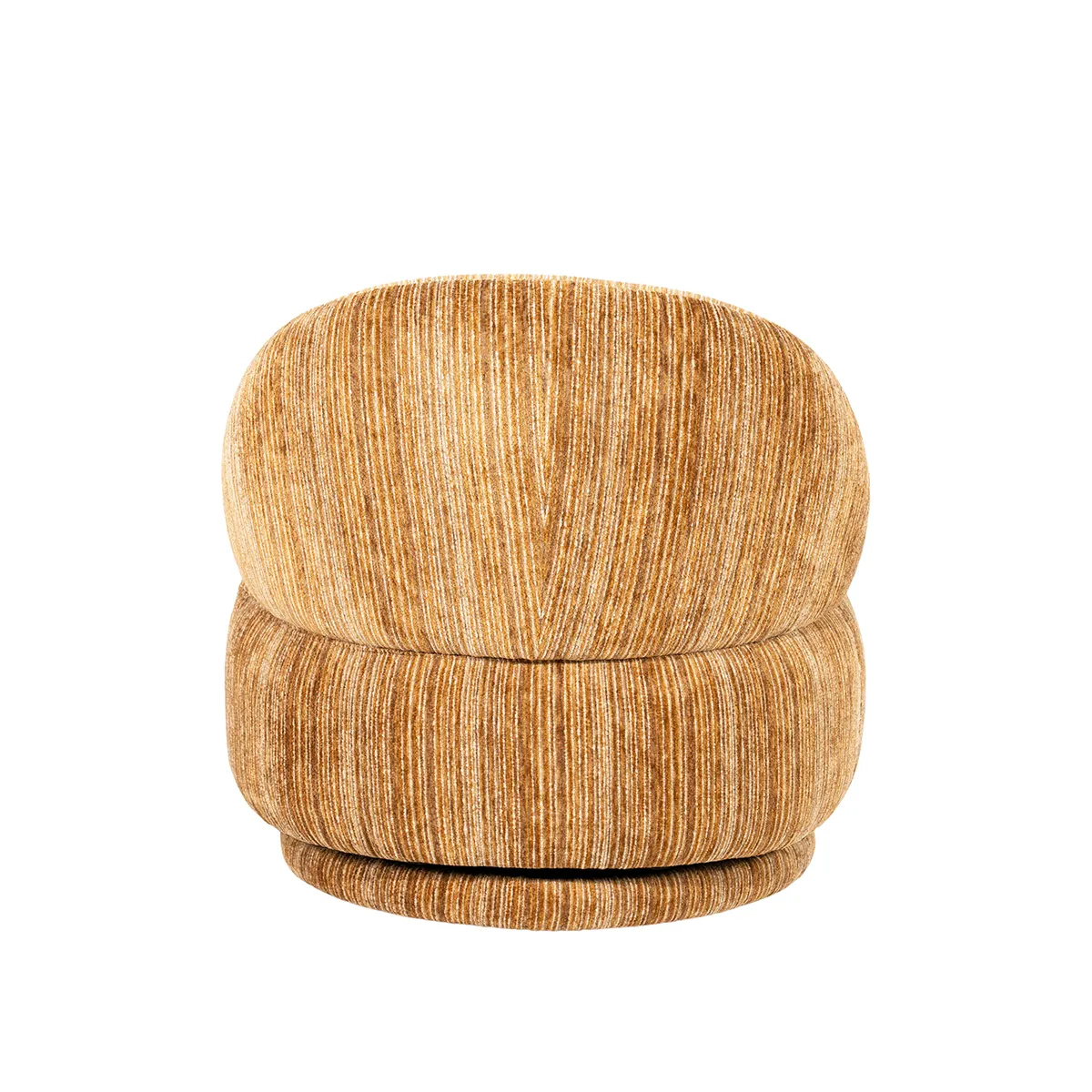 Swivel Lounge Chair FineLine Mustard