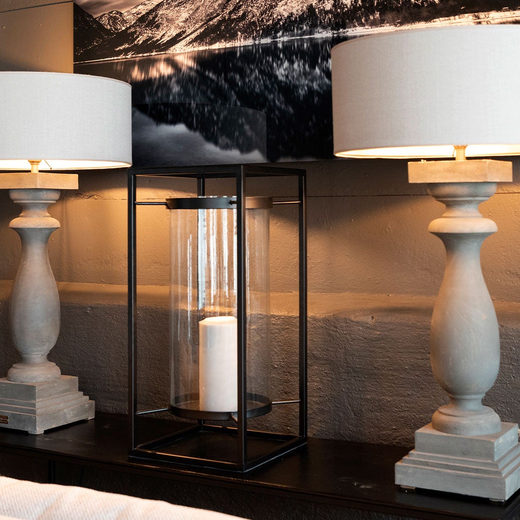 Sonoma Candle Lantern Large Black