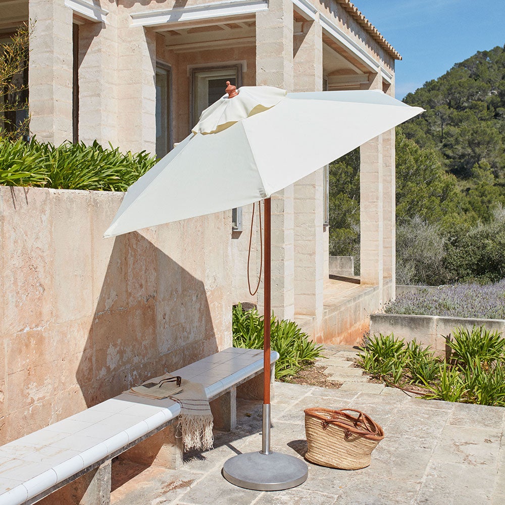 Messina Parasol Ø210 Cm White
