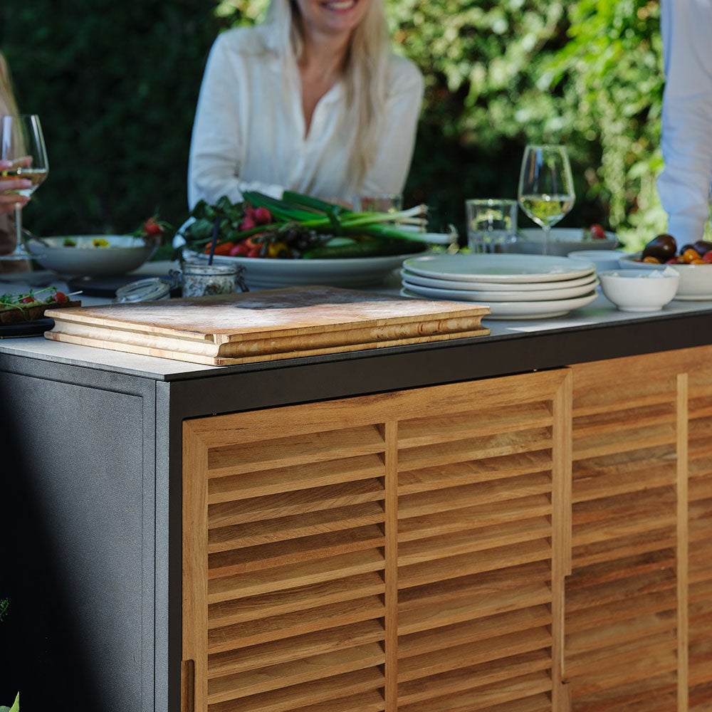 Fornax kitchen unit large black/grey