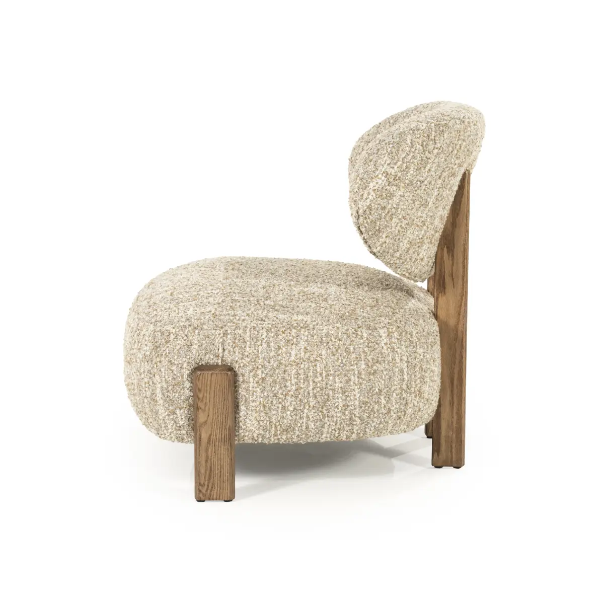 Reza brown Armchair - beige Bay
