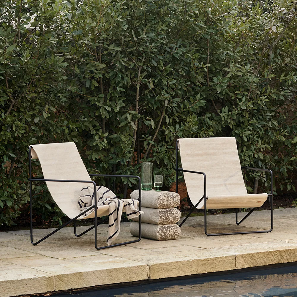 Desert Lounge Chair Black/Cloud