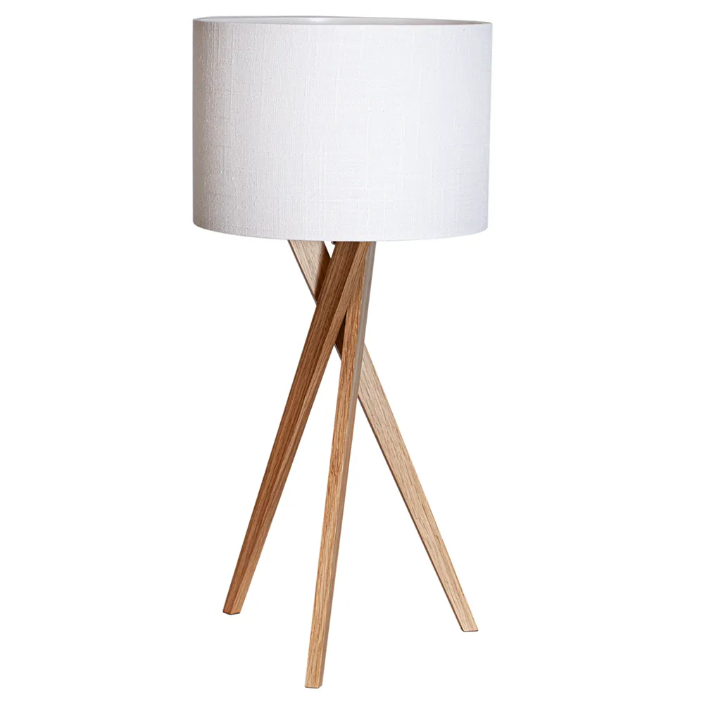 Vega table lamp oak/white