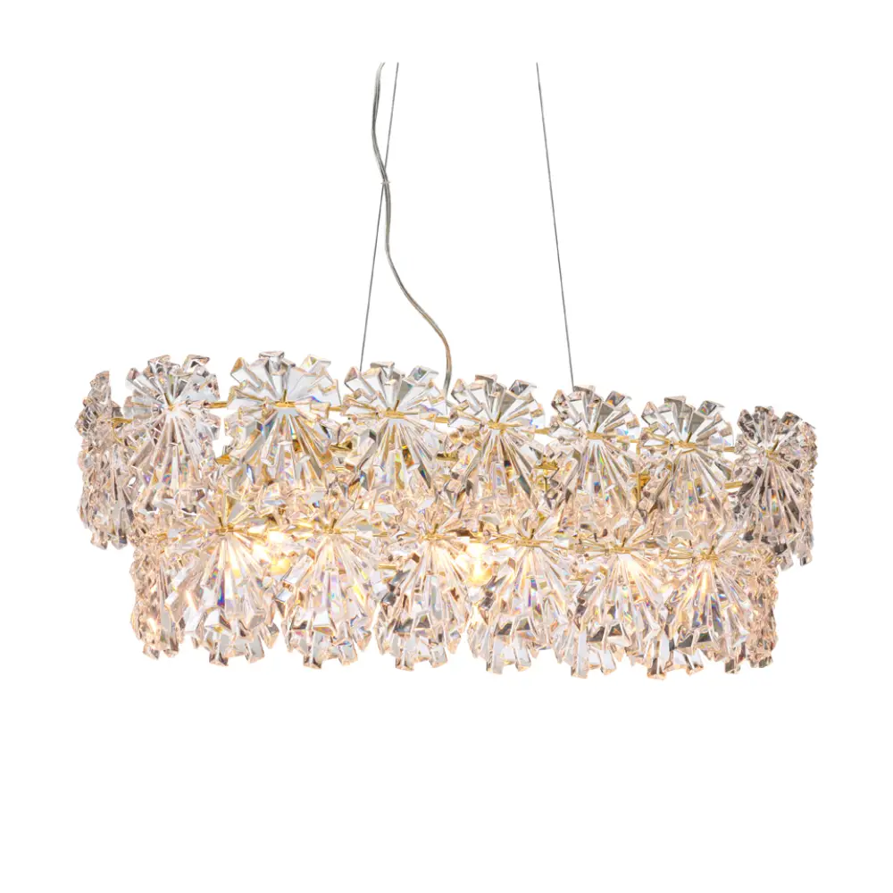  Lorraine Ceiling Lamp L75cm brass/clear
